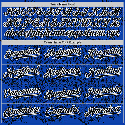 Custom Thunder Blue Black-White 3D Alexandra Ramirez Tattoo Pattern Street Art Authentic Baseball Jersey