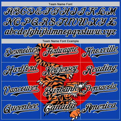 Custom Thunder Blue Black-White 3D Alexandra Ramirez Tigers Print Street Art Authentic Baseball Jersey