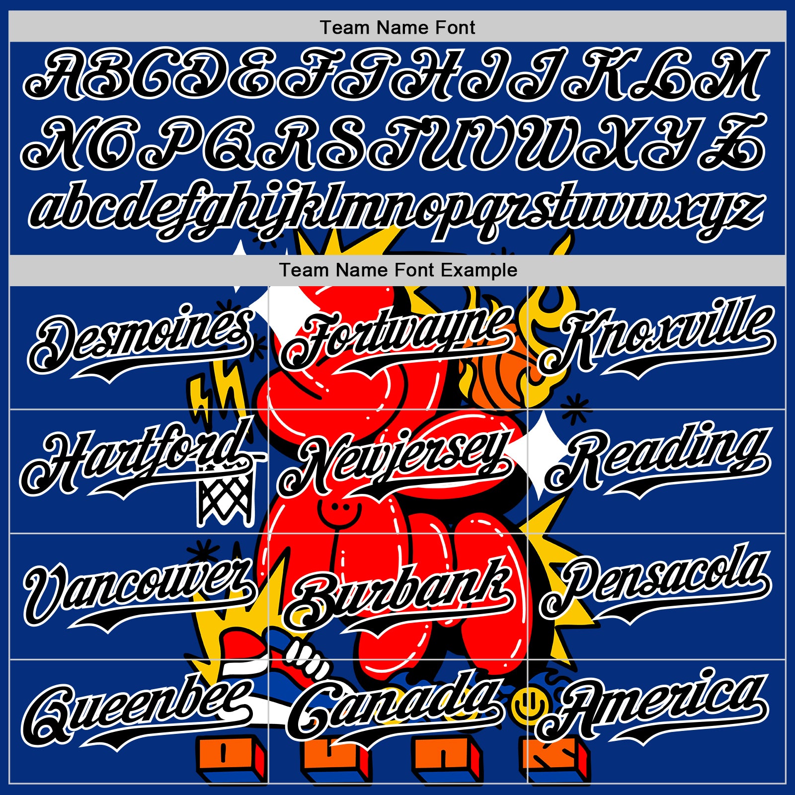 Custom Royal Black-White 3D Alexandra Ramirez Slam Dunk Street Art Authentic Baseball Jersey