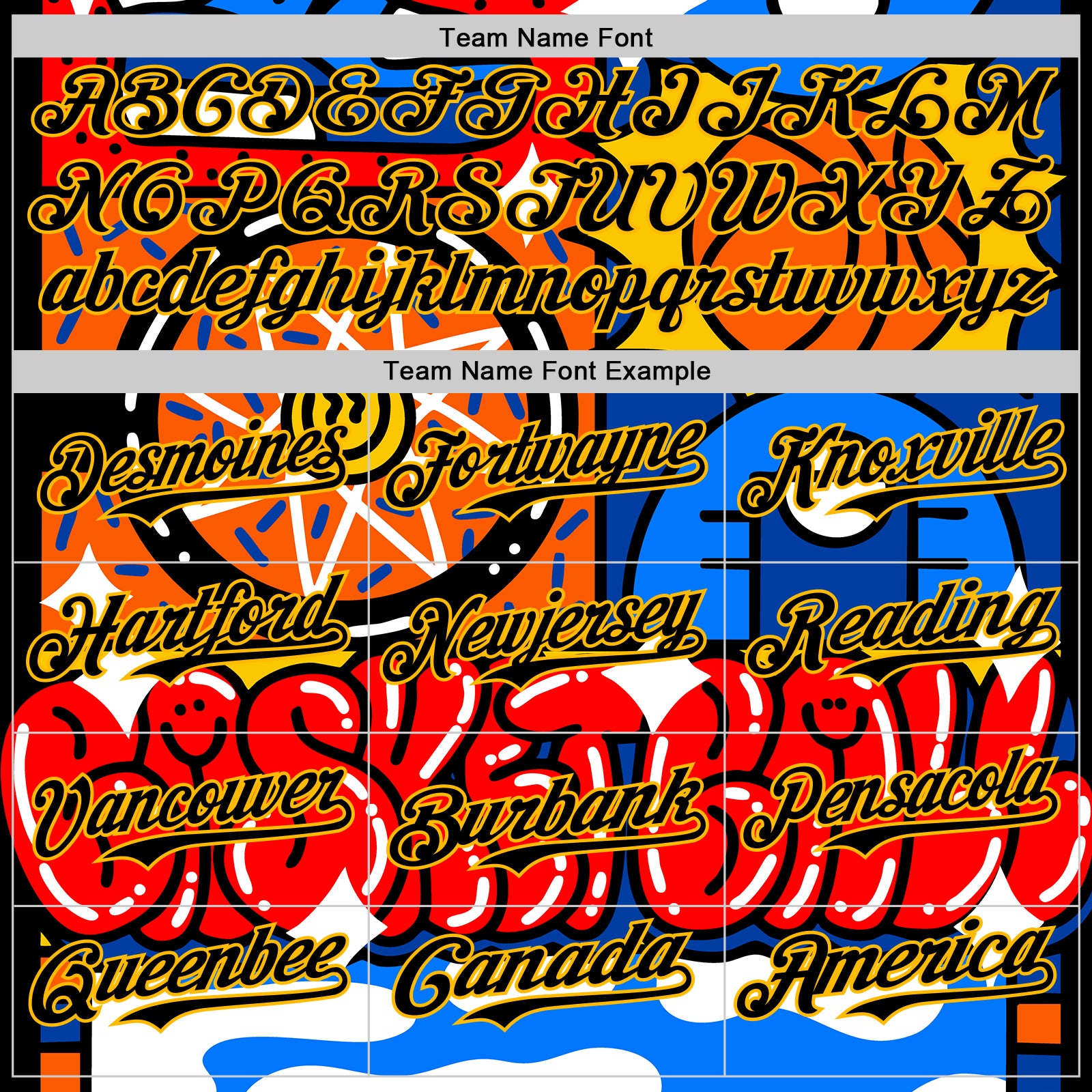 Custom Black Gold 3D Alexandra Ramirez Hoops Street Art Authentic Baseball Jersey