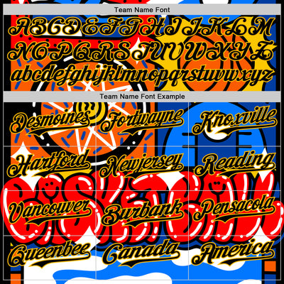 Custom Black Gold 3D Alexandra Ramirez Hoops Street Art Authentic Baseball Jersey