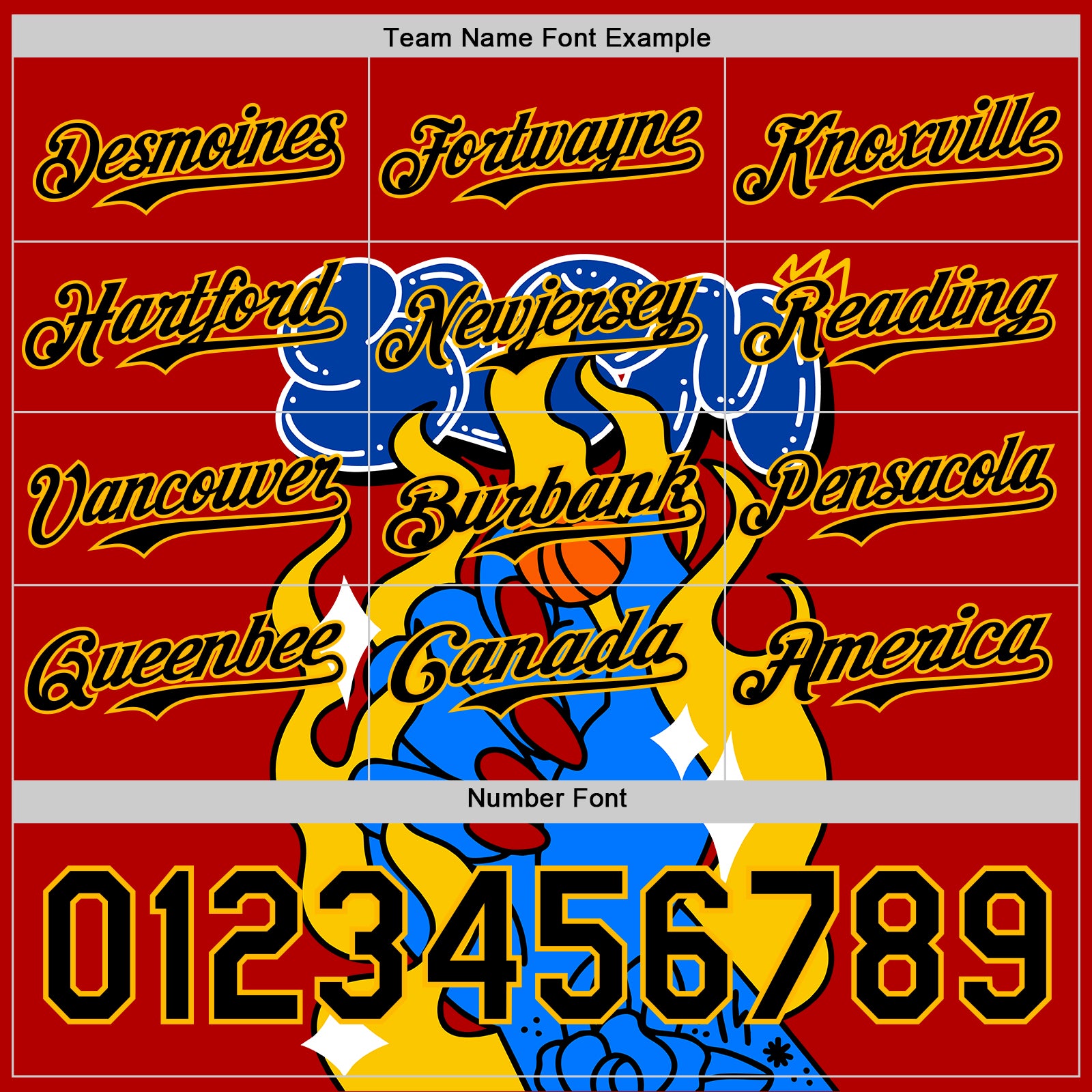 Custom Red Black-Gold 3D Alexandra Ramirez On Fire Street Art Authentic Baseball Jersey