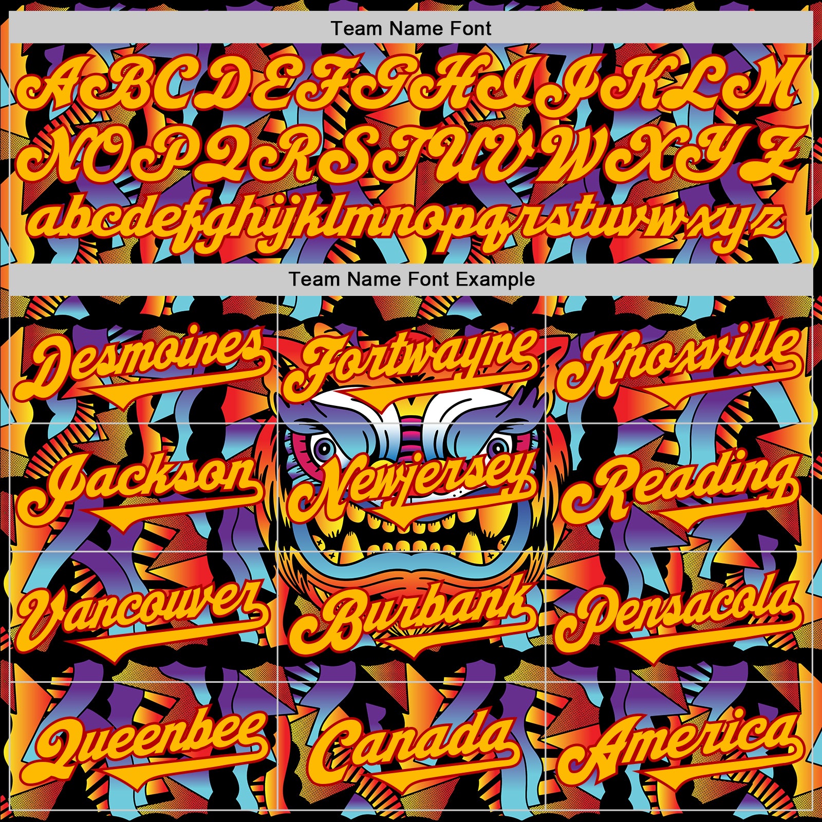 Custom Black Gold-Red 3D Geo Law God Mask Authentic Baseball Jersey