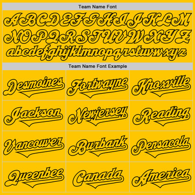 Custom Yellow Black 3D Geo Law Feast God Deities Authentic Baseball Jersey