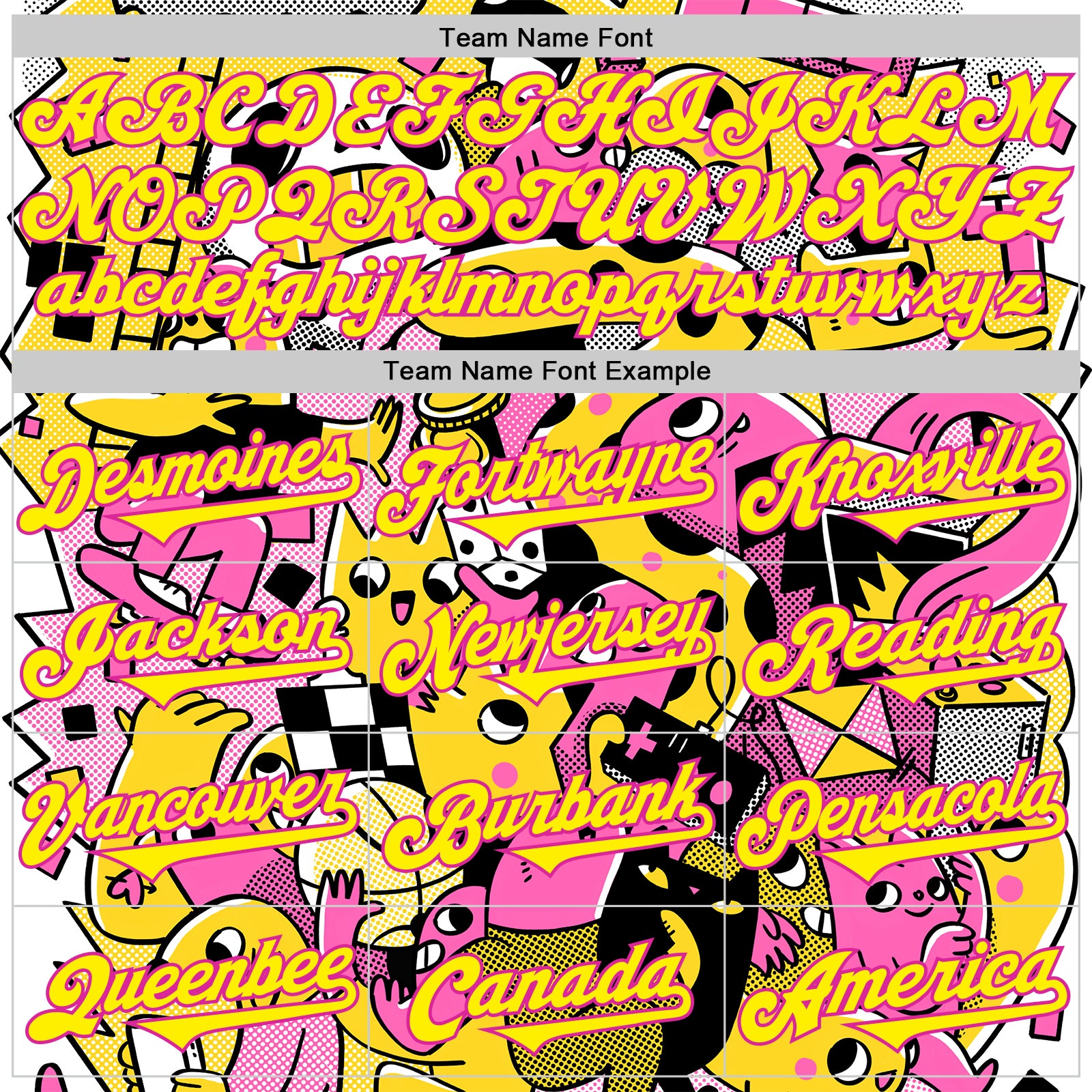 Custom Black Light Yellow-Deep Pink 3D Geo Law Play Time Authentic Baseball Jersey