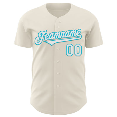 Custom Cream White-Lakes Blue 3D Geo Law Live Long Authentic Baseball Jersey