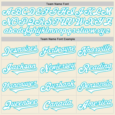 Custom Cream White-Lakes Blue 3D Geo Law Live Long Authentic Baseball Jersey