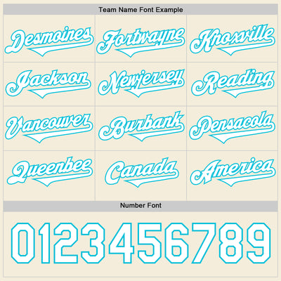 Custom Cream White-Lakes Blue 3D Geo Law Live Long Authentic Baseball Jersey