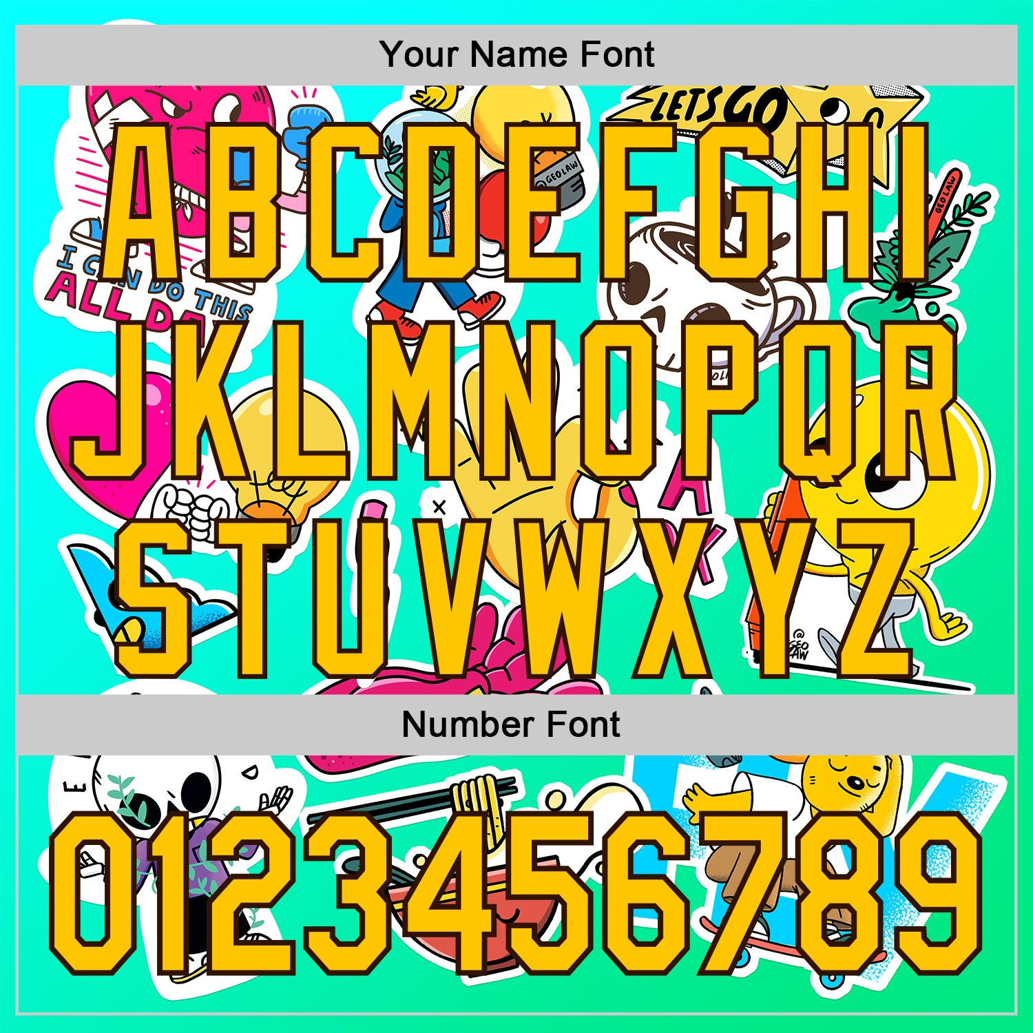 Custom Blue Yellow-Brown 3D Geo Law OK Authentic Baseball Jersey