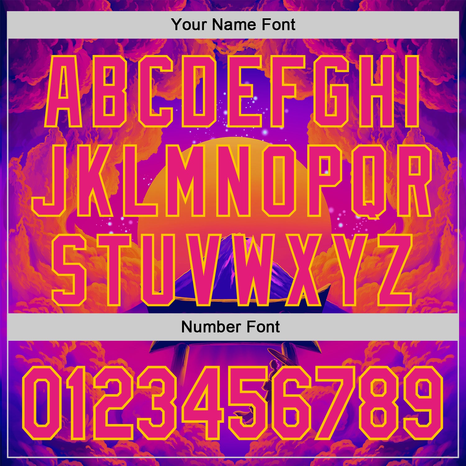 Custom Purple Deep Pink Orange-Yellow 3D Syntetyc Tori And Geisha Authentic Baseball Jersey