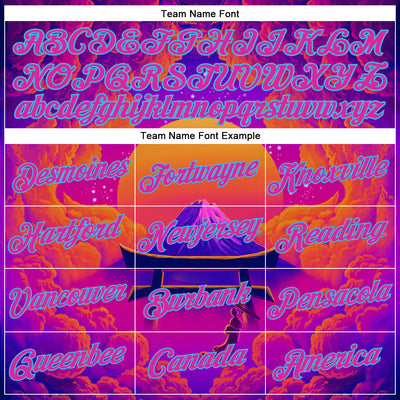 Custom Stitched Purple Deep Pink Orange-Sky Blue 3D Syntetyc Tori And Geisha Sports Pullover Sweatshirt Hoodie