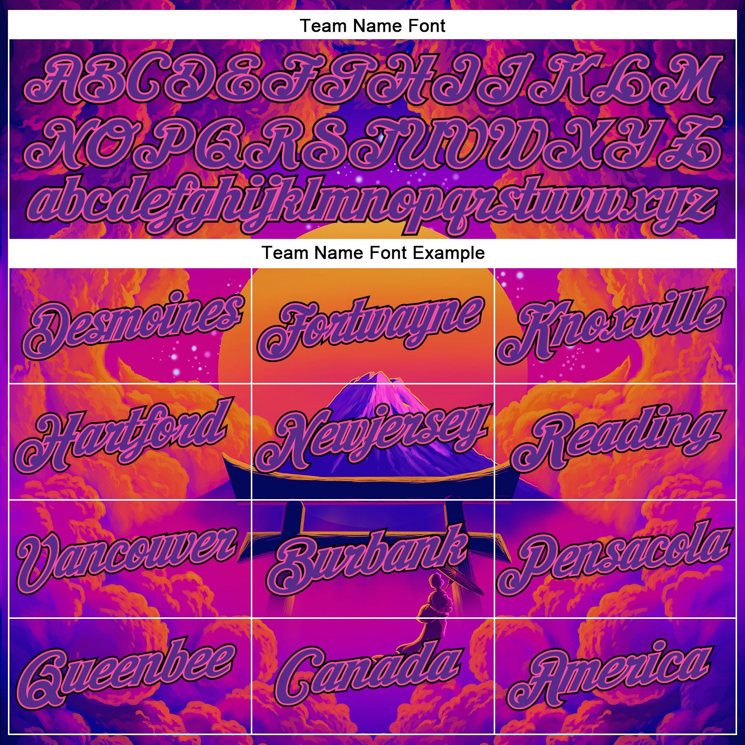 Custom Stitched Purple Orange Pink-Black 3D Syntetyc Tori And Geisha Sports Pullover Sweatshirt Hoodie