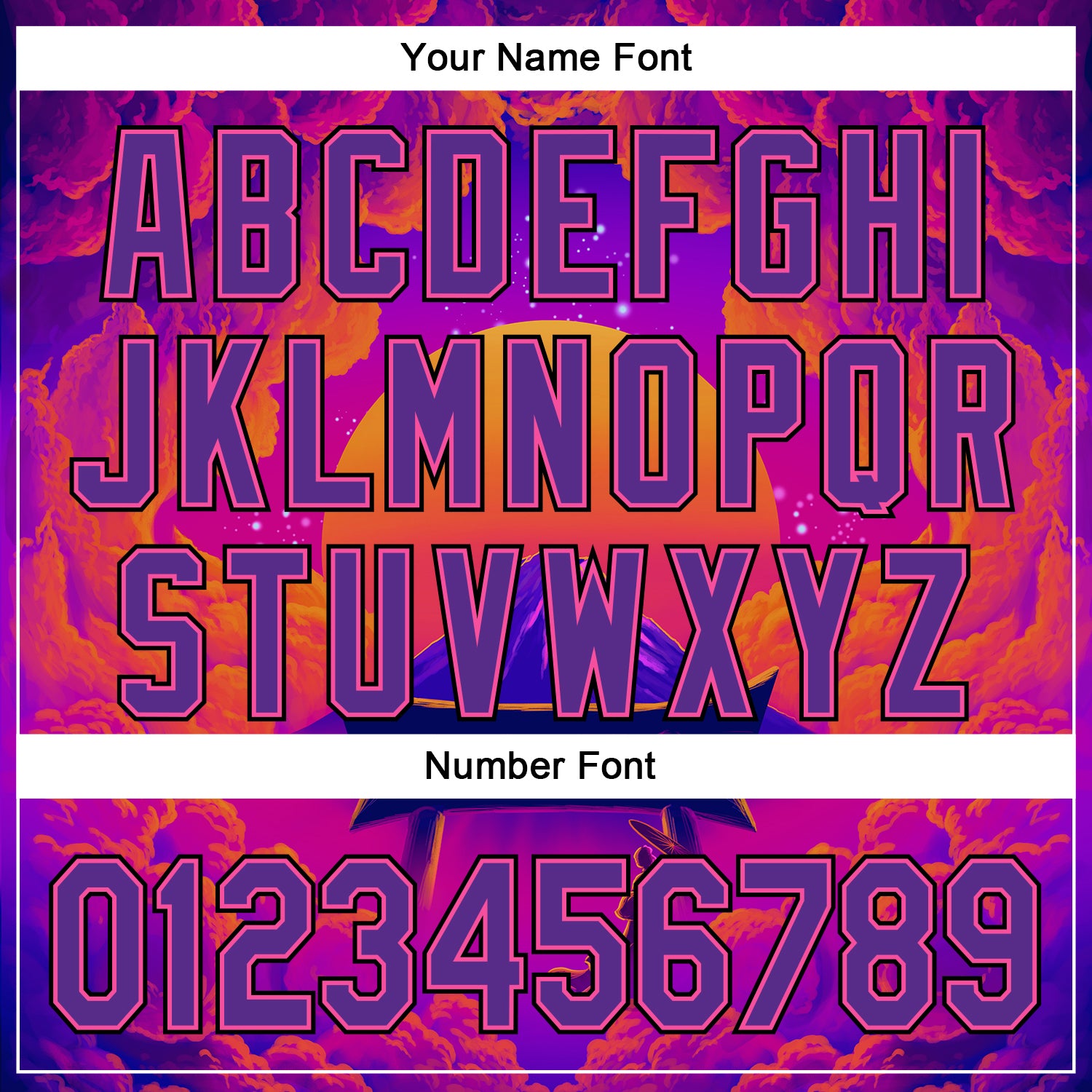 Custom Stitched Purple Orange Pink-Black 3D Syntetyc Tori And Geisha Sports Pullover Sweatshirt Hoodie