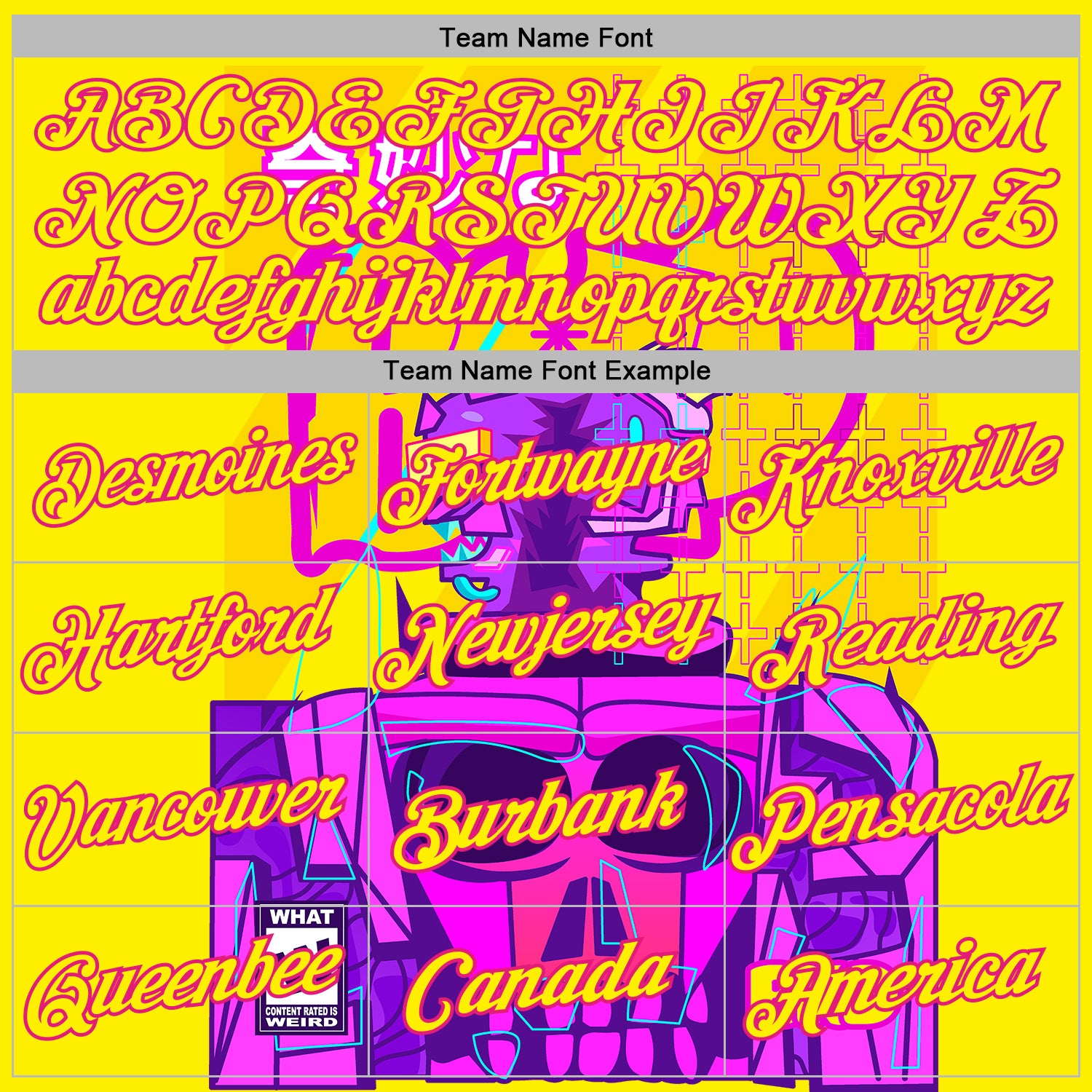 Custom Stitched Light Yellow Hot Pink 3D Vaunsart Radio Active Sports Pullover Sweatshirt Hoodie