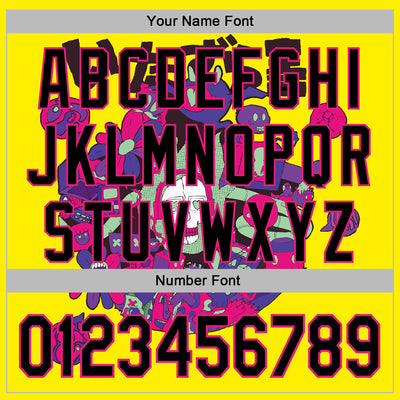 Custom Stitched Light Yellow Black-Hot Pink 3D Vaunsart Randomize Sports Pullover Sweatshirt Hoodie