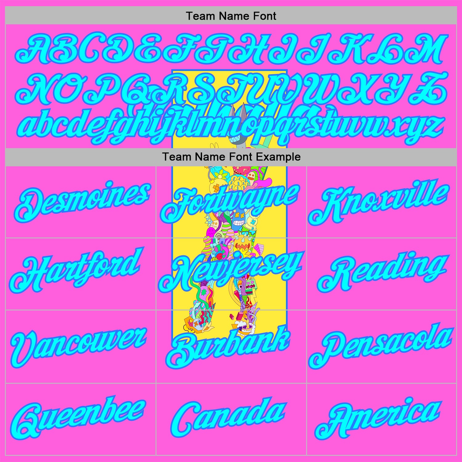 Custom Stitched Deep Pink Light Blue-Navy 3D Vaunsart Valhalla Sports Pullover Sweatshirt Hoodie