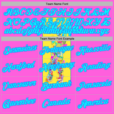 Custom Stitched Deep Pink Light Blue-Navy 3D Vaunsart Valhalla Sports Pullover Sweatshirt Hoodie