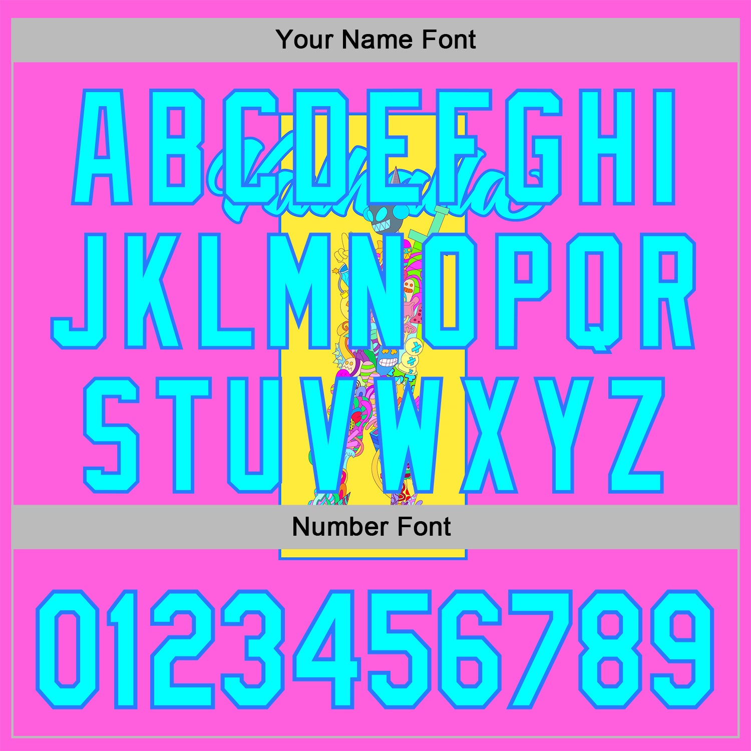 Custom Stitched Deep Pink Light Blue-Navy 3D Vaunsart Valhalla Sports Pullover Sweatshirt Hoodie