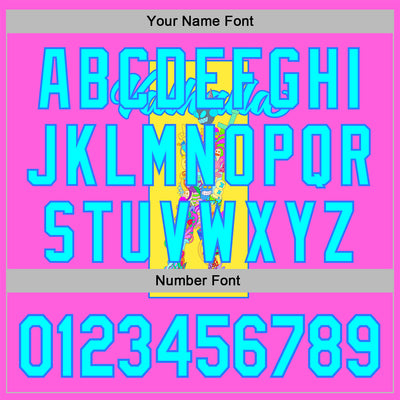 Custom Stitched Deep Pink Light Blue-Navy 3D Vaunsart Valhalla Sports Pullover Sweatshirt Hoodie