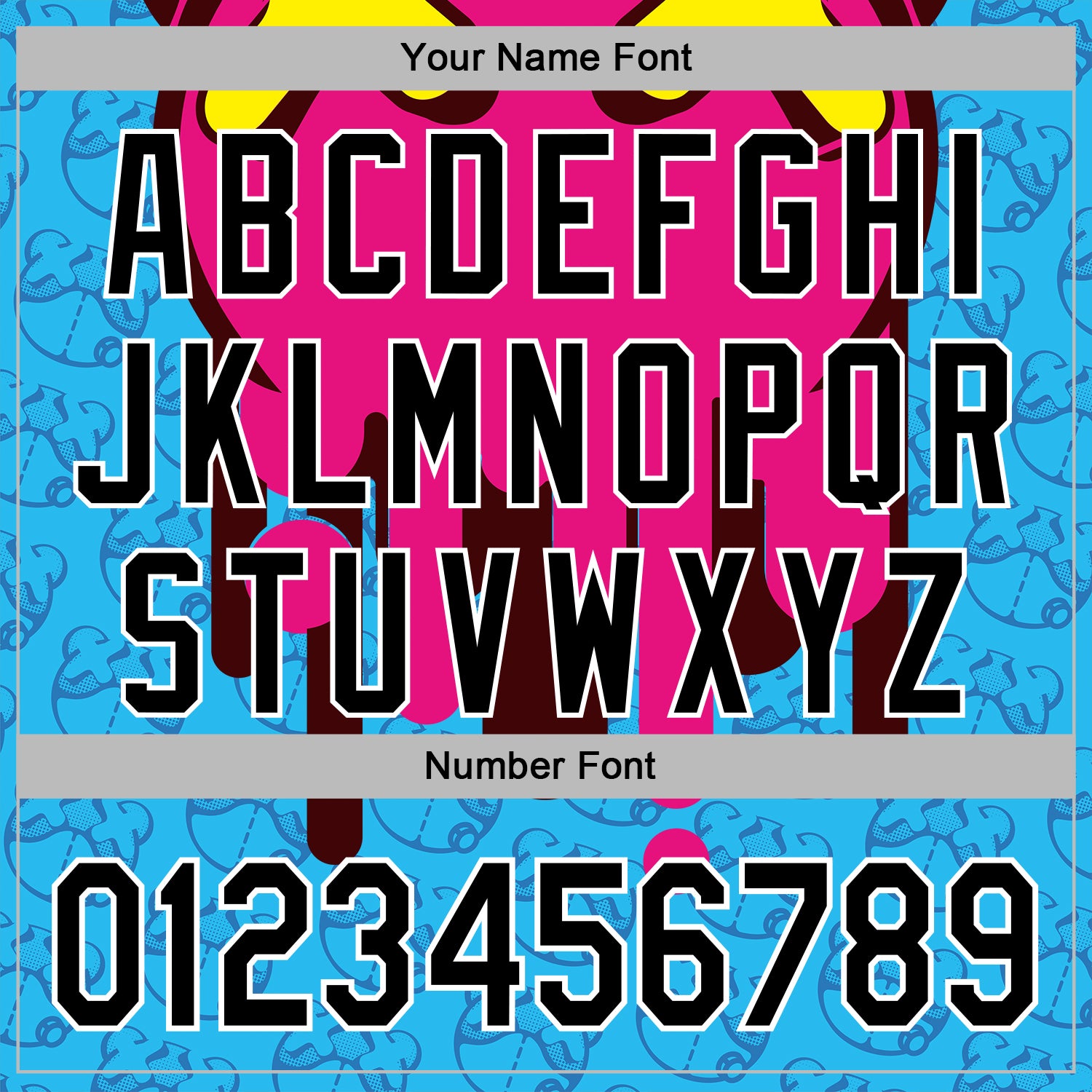 Custom Stitched Sky Blue Black Hot Pink-White 3D Revzzz Drip Bear Sports Pullover Sweatshirt Hoodie