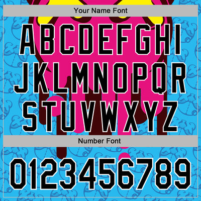 Custom Stitched Sky Blue Black Hot Pink-White 3D Revzzz Drip Bear Sports Pullover Sweatshirt Hoodie