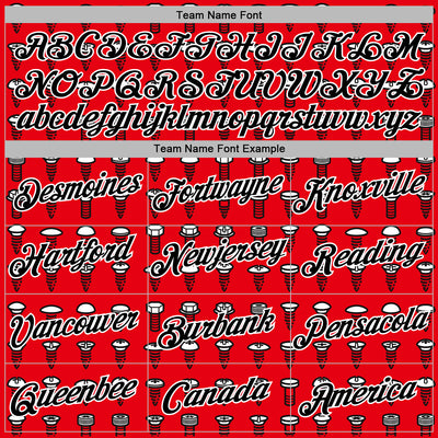 Custom Stitched Fire Red Black-White 3D Revzzz Screw-D Sports Pullover Sweatshirt Hoodie