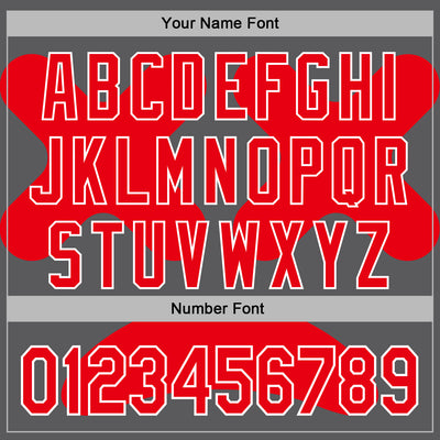 Custom Stitched Steel Gray Fire Red-White 3D Revzzz No In Red Sports Pullover Sweatshirt Hoodie