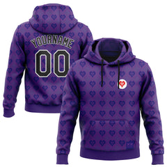 Custom Stitched Purple Black-White 3D Revzzz Purple Love Sports Pullover Sweatshirt Hoodie