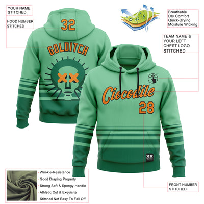 Custom Stitched Green Bay Orange-Black 3D Revzzz Greena Sports Pullover Sweatshirt Hoodie