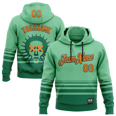 Custom Stitched Green Bay Orange-Black 3D Revzzz Greena Sports Pullover Sweatshirt Hoodie