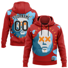 Custom Stitched Red Black-White 3D Revzzz Dae Sports Pullover Sweatshirt Hoodie