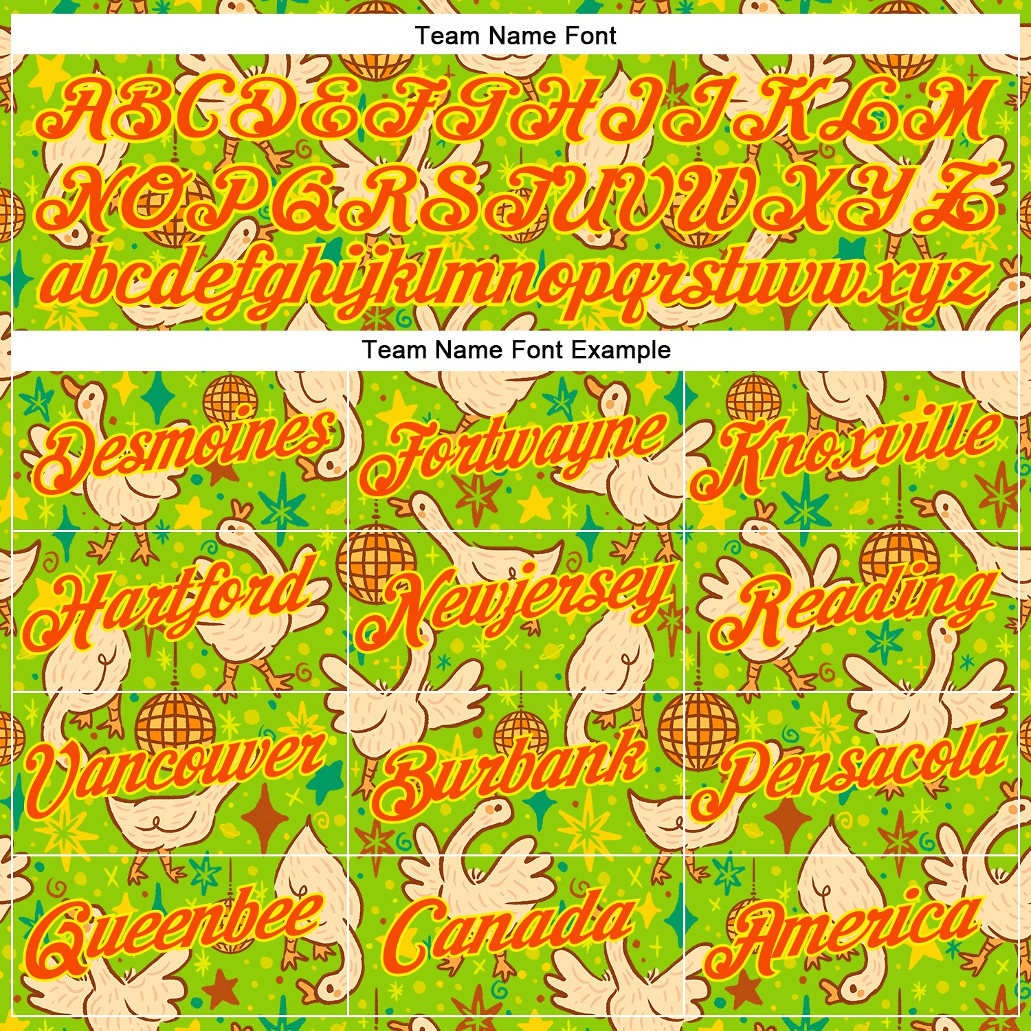 Custom Stitched Neon Green Orange-Light Yellow 3D Emi Bee Cosmic Disco Geese Sports Pullover Sweatshirt Hoodie