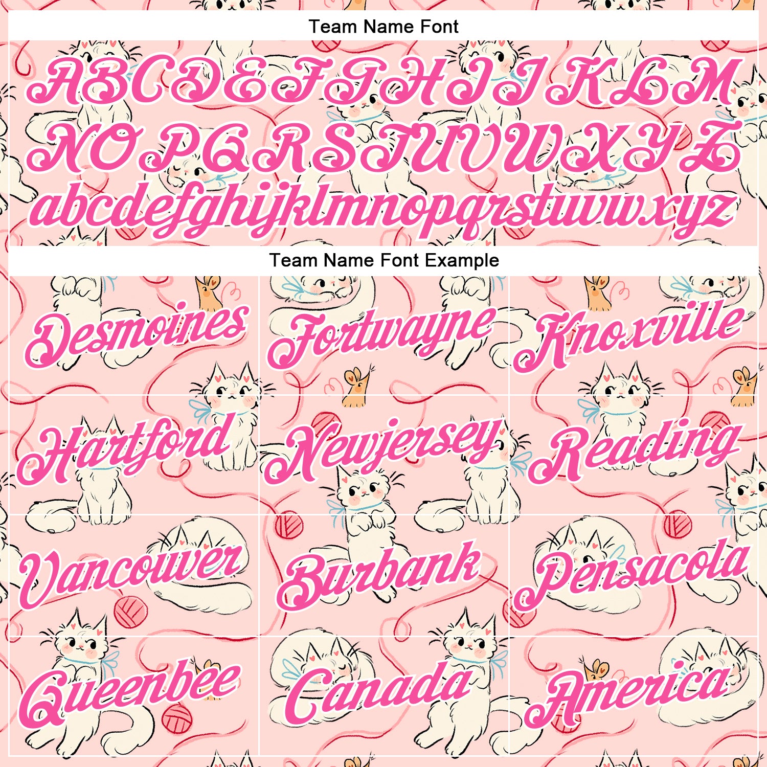 Custom Stitched Light Pink Pink-White 3D Emi Bee Kawaii Doodle Cats Sports Pullover Sweatshirt Hoodie