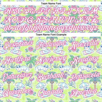 Custom Stitched Green White-Pink 3D Emi Bee Tropical Beach Day Sports Pullover Sweatshirt Hoodie