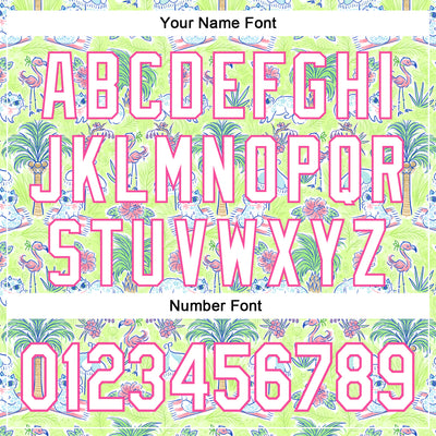 Custom Stitched Green White-Pink 3D Emi Bee Tropical Beach Day Sports Pullover Sweatshirt Hoodie