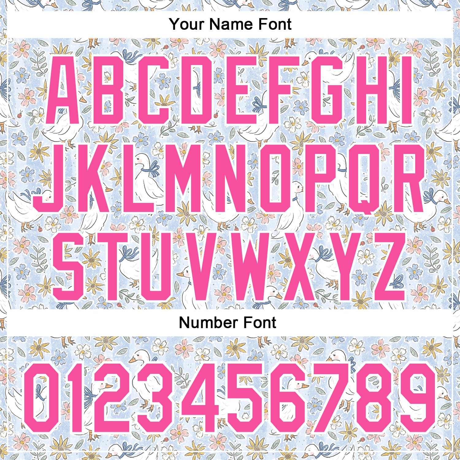 Custom Stitched Blue Pink-White 3D Emi Bee Wildflower Geese Sports Pullover Sweatshirt Hoodie