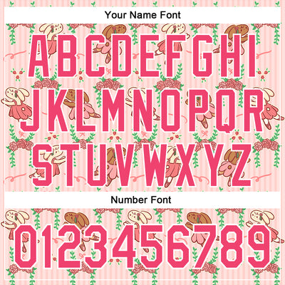 Custom Stitched Light Pink Neon Pink-White 3D Emi Bee Ballet Bunnies Sports Pullover Sweatshirt Hoodie