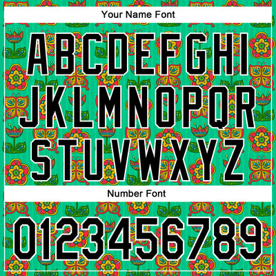 Custom Stitched Green Black-White 3D Emi Bee Butterfly Flower Sports Pullover Sweatshirt Hoodie