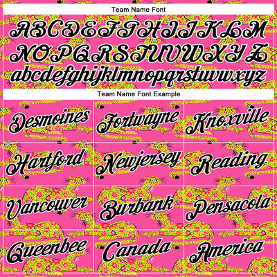 Custom Stitched Pink Black-White 3D Emi Bee Cheetahs Sports Pullover Sweatshirt Hoodie