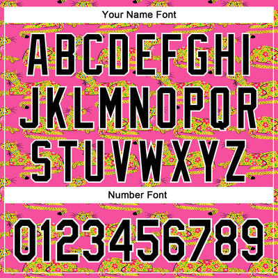 Custom Stitched Pink Black-White 3D Emi Bee Cheetahs Sports Pullover Sweatshirt Hoodie