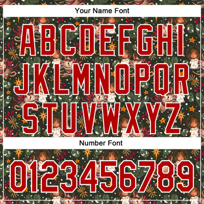 Custom Stitched Green Red-White 3D Emi Bee Christmas Mouse Candle Sports Pullover Sweatshirt Hoodie