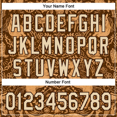 Custom Stitched Brown City Cream 3D Emi Bee Cowpoke Damask Sports Pullover Sweatshirt Hoodie