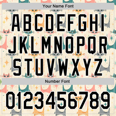 Custom Stitched Cream Black-White 3D Emi Bee MCM Cats Sports Pullover Sweatshirt Hoodie