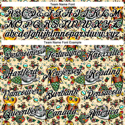 Custom Stitched Cream Black-White 3D Emi Bee Purrmaids Sports Pullover Sweatshirt Hoodie