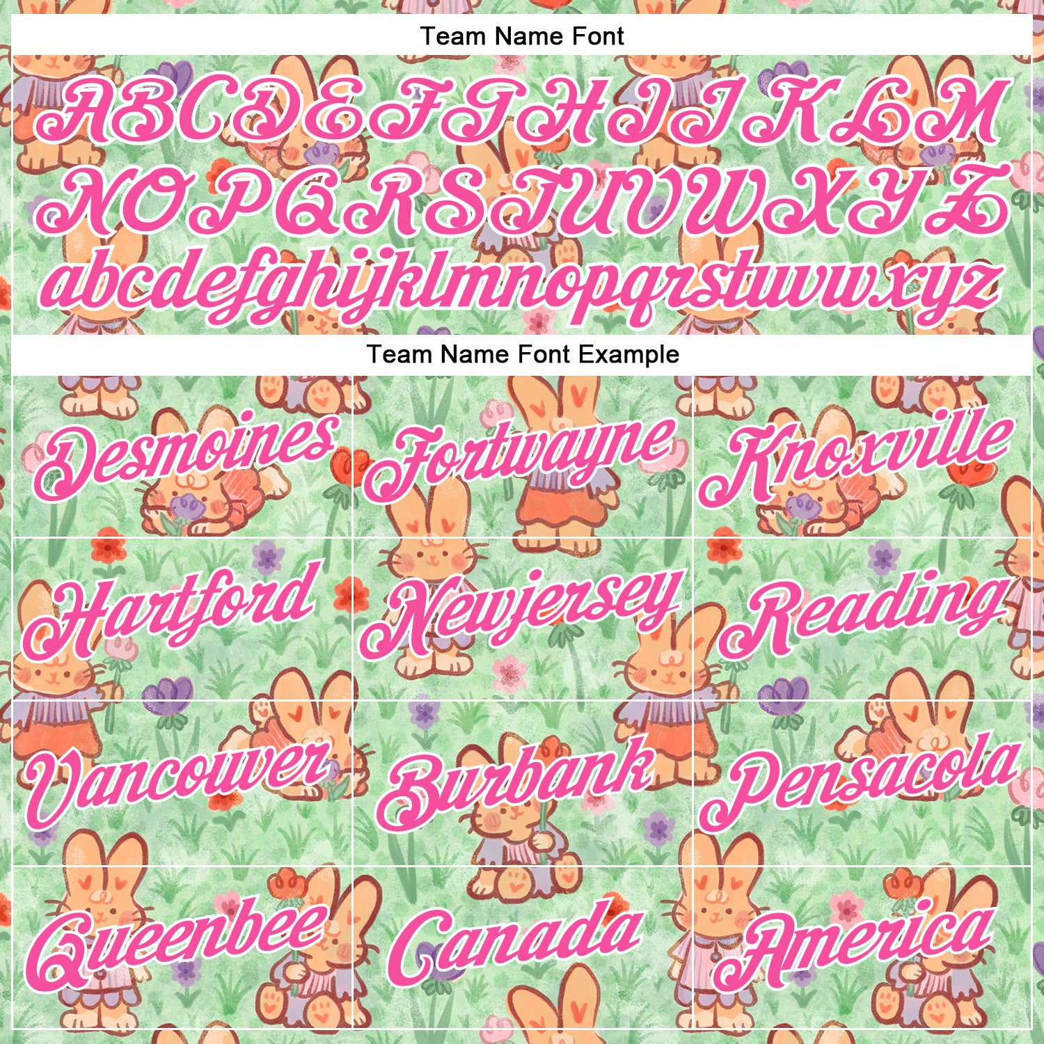 Custom Stitched Green Pink-White 3D Emi Bee Spring Bunnies Sports Pullover Sweatshirt Hoodie