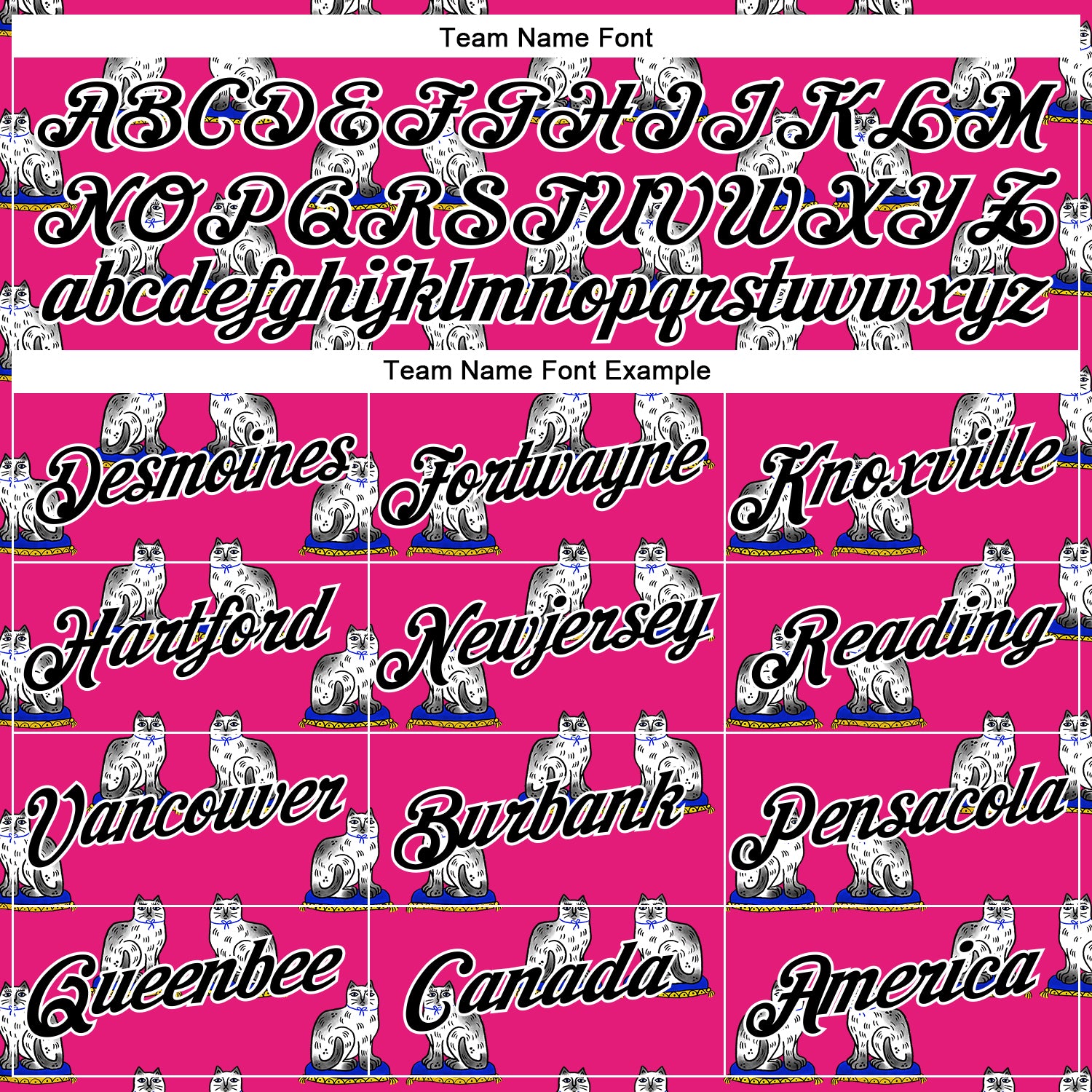 Custom Stitched Hot Pink Black-White 3D Emi Bee Staffordshire Cat Sports Pullover Sweatshirt Hoodie