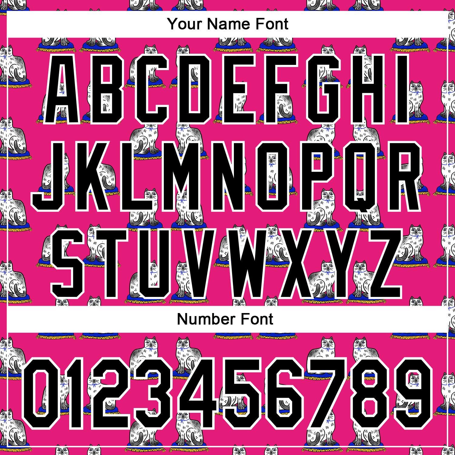 Custom Stitched Hot Pink Black-White 3D Emi Bee Staffordshire Cat Sports Pullover Sweatshirt Hoodie