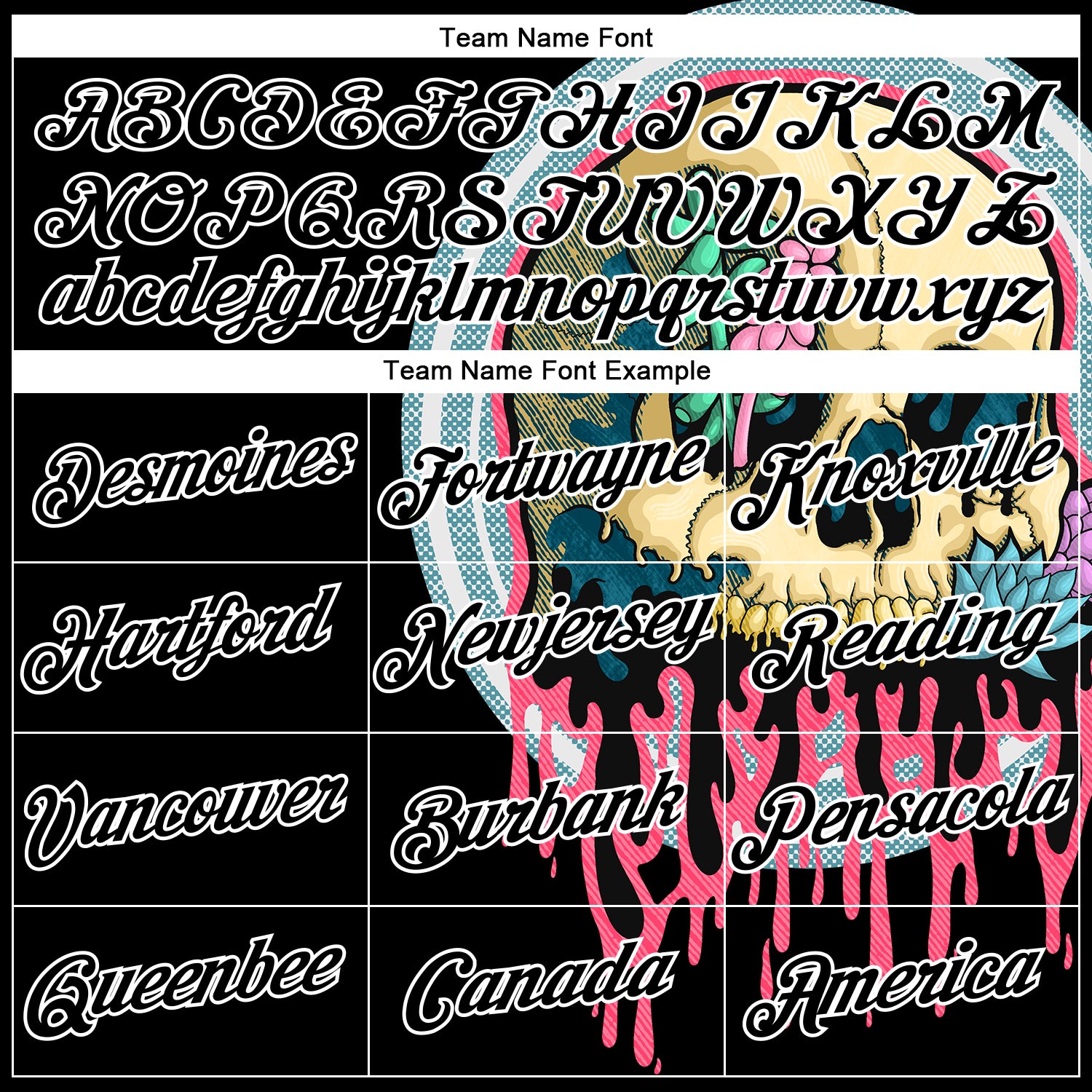 Custom Stitched Black Black-White 3D Illymakes Drippy Succulent Skull Sports Pullover Sweatshirt Hoodie