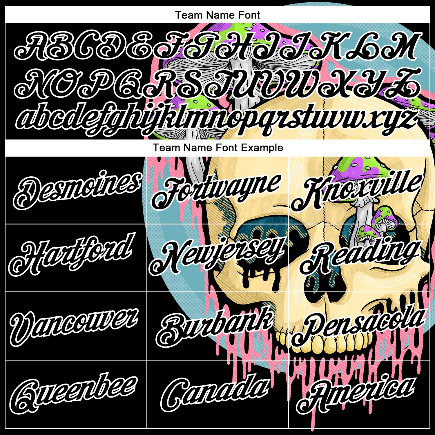 Custom Stitched Black Black-White 3D Illymakes Drippy Mushroom Skull Sports Pullover Sweatshirt Hoodie