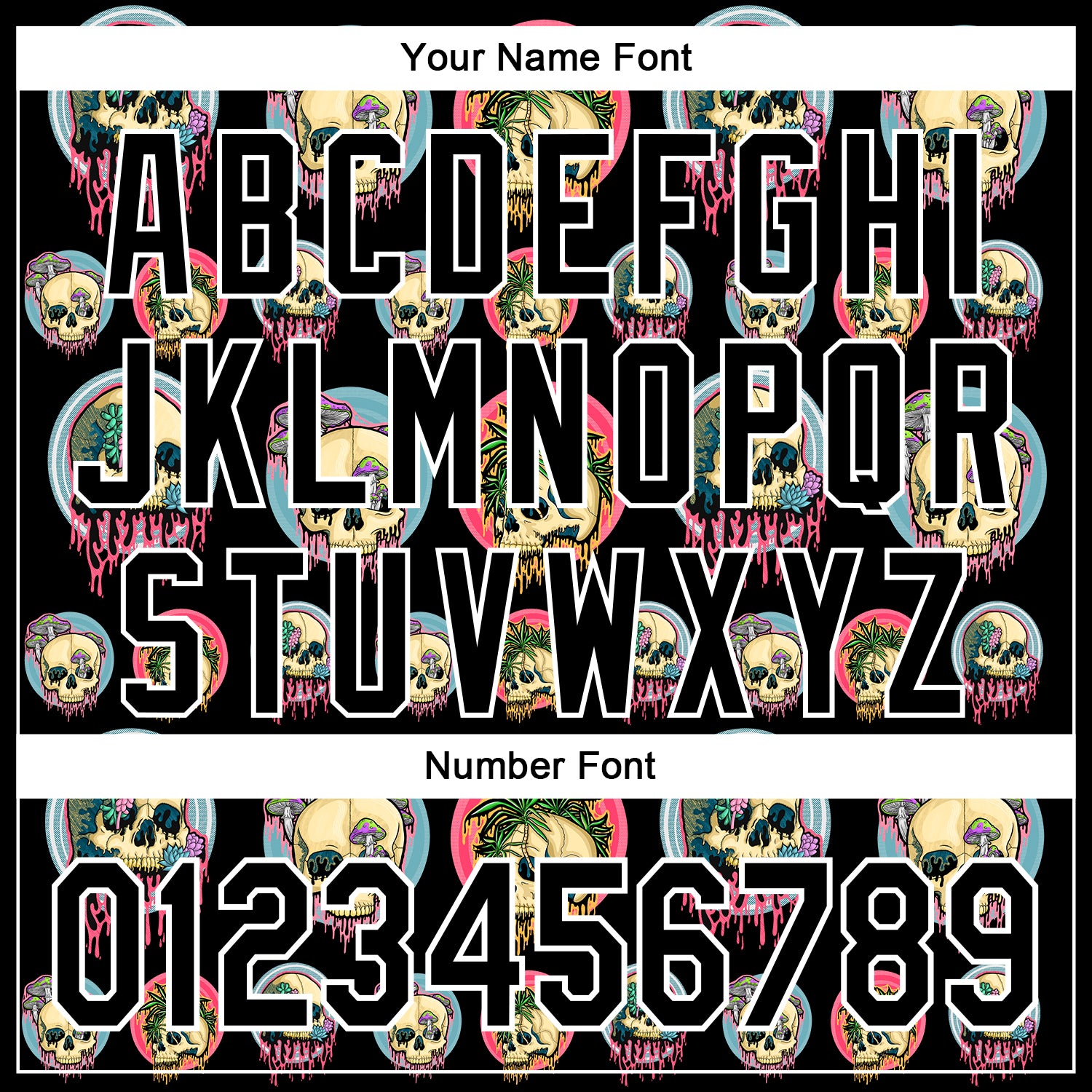 Custom Stitched Black Black-White 3D Illymakes Drippy Skull Sports Pullover Sweatshirt Hoodie